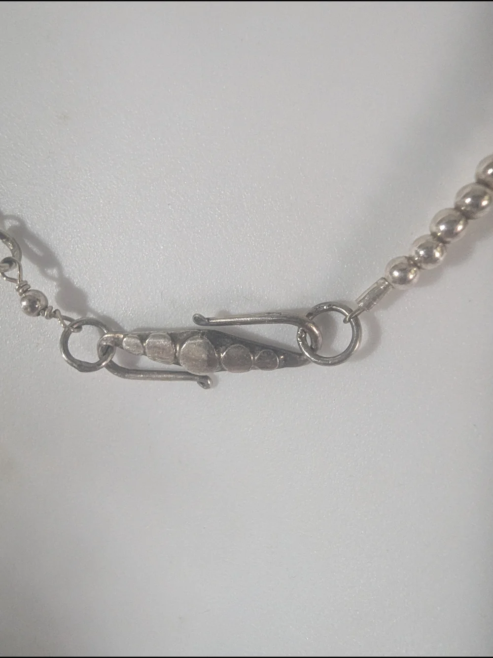 Handcrafted Coral Glass Bead Necklace with Sterling Silver Accents Women Jewelry